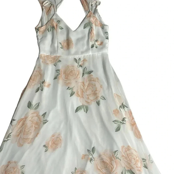 LULU halter Dress ,Sm,Ruffle,sheer,chiffon,PTP 16”, fairycore,princess,romantic - Picture 14 of 17